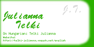 julianna telki business card